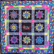 Stack and Wack Cat Quilt Lap Throw $225.00